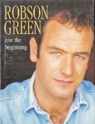 Signed Book Robson Green Just The Beginning First Edition 1997 Hardback Book Signed by Robson