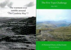 2 Signed Books David Collinson The Five Tops Challenge May 2012 and The Warmest ever Ramble around