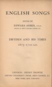 Dryden and His Times The Dryden Anthology 1675, 1700 edited by Edward Arber date unknown published