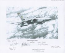 Aviation. Richard Taylor Pencil Drawn Print Titled Tornado Interceptor 13x11 in size. Hand signed in