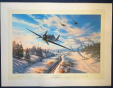 Nicolas Trudgian German Fighter Aces Multi Signed Green Heart Warriors Colour 32x25 Print. Limited