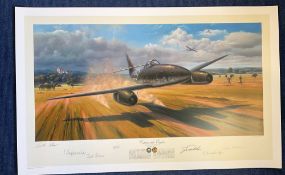 WW2. Gareth Hector Colour 32x20 Print Titled Outrun The Eagles. Publishers Proof 75/140. Multi