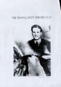 Derrick Warren Printed Copy of He Shall Not Grow Old, 128 pages in total. Based on the film that was