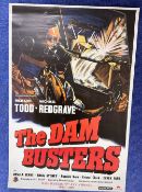 The Dam Busters Film Movie Poster with Richard Todd. 75th Anniversary of Dam Busters. Studio Canal