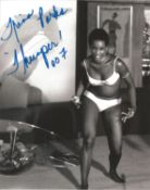 Trina Parks Thumper Hand signed 10x8 Black and White Photo from the James Bond Film Diamonds are