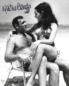 Martine Beswick signed 10x8 black and white photograph pictured during Thunderball. Beswick, born 26