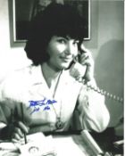 James Bond Bette Le Beau genuine Hand signed authentic autograph Black and White photo. From the