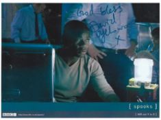 David Oyelowo signed Spooks 12x8 colour promo photograph. On television, Oyelowo played MI5
