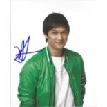 Harry Shum Jr American Actor Best Known For Starring In The TV Series Glee. Signed 10x8 Colour