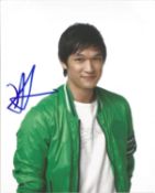 Harry Shum Jr American Actor Best Known For Starring In The TV Series Glee. Signed 10x8 Colour