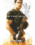 D J Cotrona American Actor Signed 10x8 Colour Promotional Photo From The Film G O Joe Retaliation.
