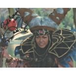 Carla Perez Brazilian Actress Signed 10x8 Colour Photo In The Kids TV Series Mighty Morphin Power