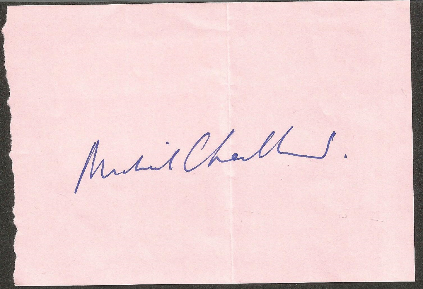 Michael Checkland Director General Of BBC 1987-1992 Signed Autograph Album Page. Good condition. All