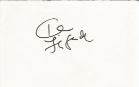 Tara Fitzgerald British TV And Film Actress 6x4 Signature Piece On White Paper. Good condition.