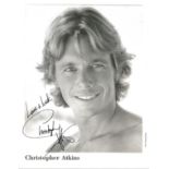 Christopher Atkins American Actor Signed 10x8 B/W Headshot Photo. Good condition. All autographs