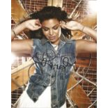 Jordin Sparks signed 10x8 colour photo. Good condition. All autographs come with a Certificate of