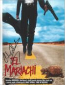 Carlos Gallardo Mexican Actor Signed 10x8 Colour Photo From The Film El Mariachi. Good condition.