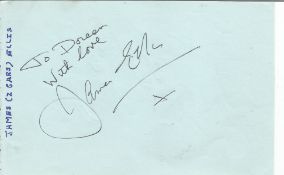 James Ellis Irish Actor Best Known For Starring In The TV Series Z Cars. 6x4 Dedicated Signature