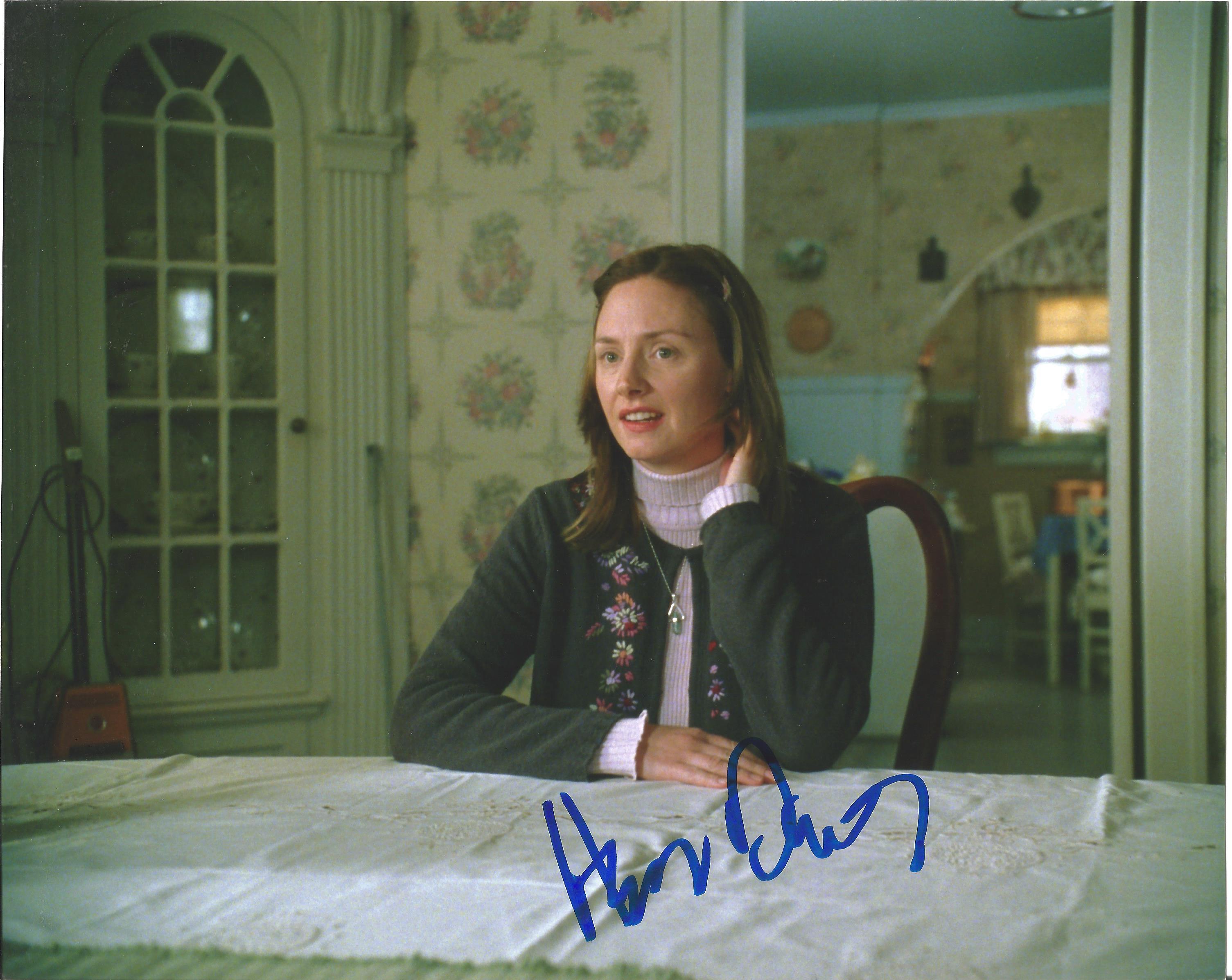 Hope Davis signed 10x8 colour photo. Good condition. All autographs come with a Certificate of