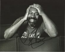 Lenny Henry British Comedian And Actor Signed 10x8 B/W Photo. Good condition. All autographs come