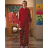 Jane Lynch signed 10x8 colour photo. Good condition. All autographs come with a Certificate of