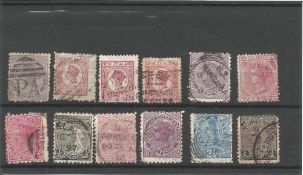 New Zealand pre 1935 stamps on stockcard. 12 stamps. Good condition. We combine postage on