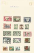 BCW stamp collection on 5 loose album pages. Contains Rhodesia and Nyasaland, Rhodesia, South.