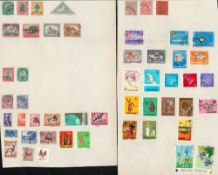 BCW stamp collection on 22 loose album pages. Includes Barbados, North Borneo, South Africa. Good
