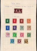 GVI - GB stamps on loose album page. 16 stamps in total. Good condition. We combine postage on. Good