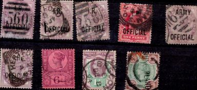 GB 9 Old Stamps. Good condition. We combine postage on multiple winning lots and can ship worldwide.