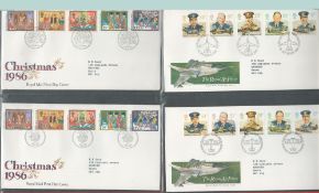 Collecta FDC Album Blue with approx 60 to 70 FDCs many with typed Addresses with various FDI
