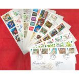 Selection Of 12 Royal Mail First Day Covers Incl Penny Black Anniversary. We combine postage on