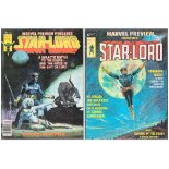 Marvel Comic Magazine collection featuring issue 4 and 14 of Marvel Preview Presents Star-Lord