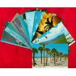 Bundle Of 20 USA Topographical Postcards Including Atlanta And Florida. We combine postage on