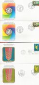 United Nations Commemorative Covers Album with approx 10 United Nations Commemorative Covers plus