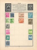 The Meteor Stamp Album with approx 800 Worldwide Stamps used and mint from early 1900s onwards