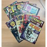 Marvel Comic Silver Age collection, featuring a total of 10 vintage comic books of Strange Tales;