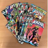 Marvel Kazar The Savage issues 1-15 collection of beautiful comic books. These lovely comic books