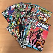 Marvel Kazar The Savage issues 1-15 collection of beautiful comic books. These lovely comic books