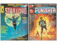 Marvel Comic Magazine collection featuring Marvel Super Action and Marvel Preview. This collection