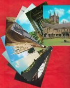 20 Postcards Religious Buildings, Church, Abbey, Cathedral, Stained Glass. We combine postage on