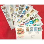 Selection Of 12 Royal Mail First Day Covers Including Kew Gardens 1990. We combine postage on