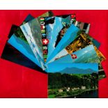 Bundle Of 19 Topographical Switzerland Postcards Including Schloss Sargans. We combine postage on