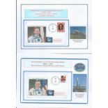 Album with 30 Space FDCs following the Expedition 12 Soyuz 11 (TMA-7) Mission from Lift-Off, Docking