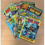 Marvel and DC collection of 10 vintage 1960s/ 1970s comic books including iconic titles: