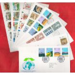 Selection Of 12 Royal Mail First Day Covers Incl Famine In Africa 1985. We combine postage on