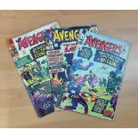 Marvel Comic Silver Age collection, featuring a total of 9 vintage comic books, titles include: