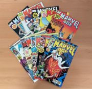 Marvel Age vintage comic book collection from the 80s/90s era, featuring approx 25 comics. This