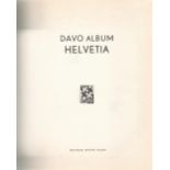 Davo Helvetia Album empty with no Stamps, Pictures, Dates and Information for Stamps from 1843 to