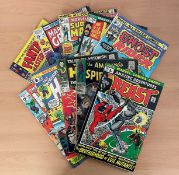 Marvel, vintage comic collection from the 60s/ 70s era, featuring 10 beautifully illustrated